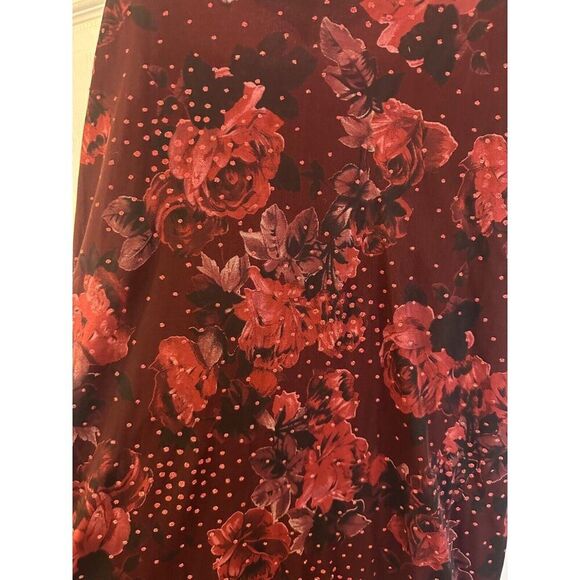 VTG AGB Women's Size 12 Red Black Asymmetric Strappy Dress Whimsigoth Vamp - Picture 6 of 7